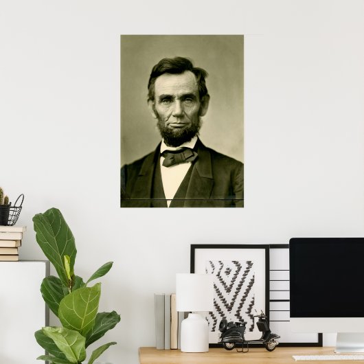 Abraham Lincoln president vs. Poster (Thuiskantoor)