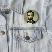 Abraham Lincoln president vs. Ronde Button 5,7 Cm (In situ)