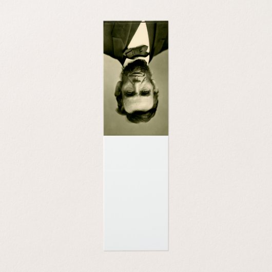 Abraham Lincoln president vs. Visitekaartje (Buitenkant ongevouwen)