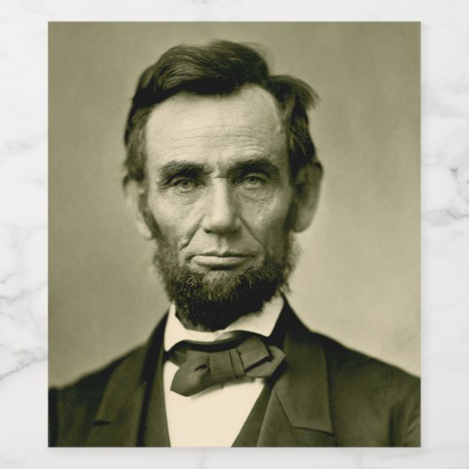 Abraham Lincoln president vs. Wijn Etiket (Enkel label)