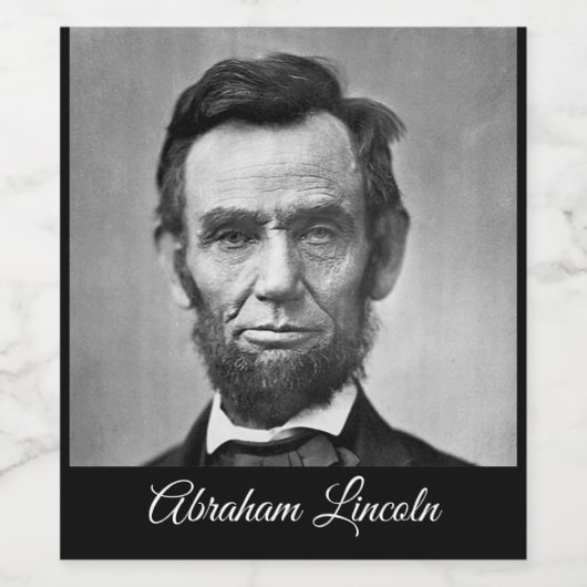 Abraham Lincoln - President Wijn Etiket (Enkel label)