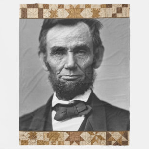 Abraham Lincoln Presidentiële Quilt Dekbed Fleece Deken