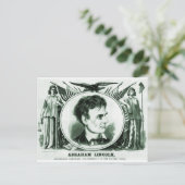 Abraham Lincoln presidentskandidaat Briefkaart (Staand voorkant)