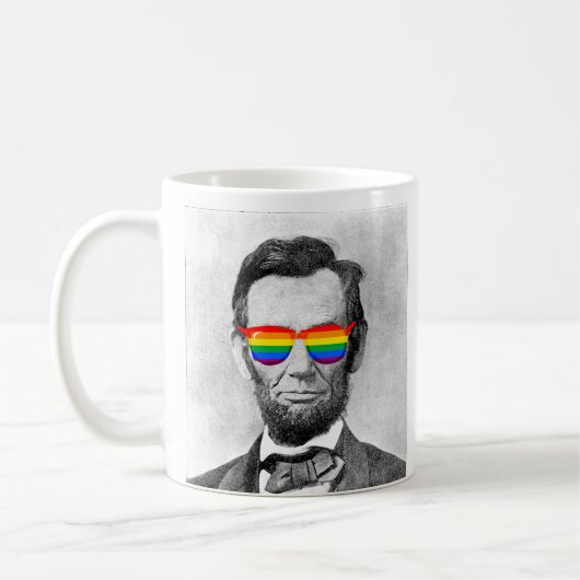 Abraham Lincoln Pride Koffiemok (Links)