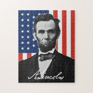 Abraham Lincoln Puzzle Legpuzzel