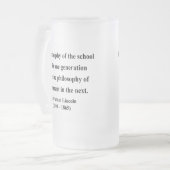 Abraham Lincoln Quote 11a Matglas Bierpul (Voorkant links)