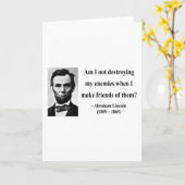 Abraham Lincoln Quote 12b Kaart (Gele Bloem)