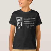Abraham Lincoln Quote 14b T-shirt (Voorkant)