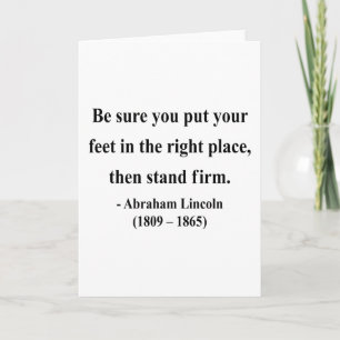 Abraham Lincoln Quote 16a Kaart