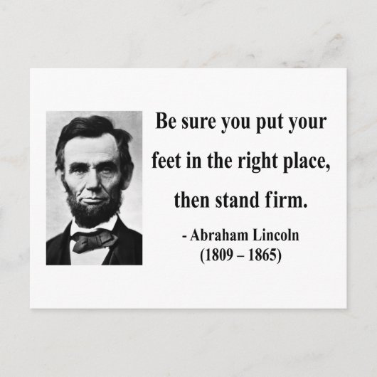 Abraham Lincoln Quote 16b Briefkaart (Voorkant)
