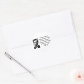 Abraham Lincoln Quote 1b Ronde Sticker (Envelop)