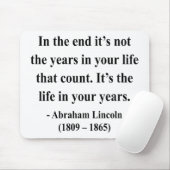 Abraham Lincoln Quote 2a Muismat (Met muis)