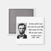 Abraham Lincoln Quote 2b Magneet (Voorkant / Achterkant)