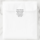 Abraham Lincoln Quote 3a Ronde Sticker (Tas)