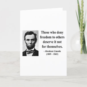Abraham Lincoln Quote 3b Kaart