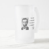 Abraham Lincoln Quote 4b Matglas Bierpul (Voorkant rechts)