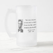 Abraham Lincoln Quote 4b Matglas Bierpul (Links)