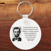 Abraham Lincoln Quote 5b Sleutelhanger (Voorkant)