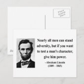 Abraham Lincoln Quote 6b Briefkaart (Voorkant / Achterkant)