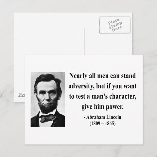Abraham Lincoln Quote 6b Briefkaart (Voorkant / Achterkant)