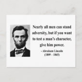 Abraham Lincoln Quote 6b Briefkaart (Voorkant)