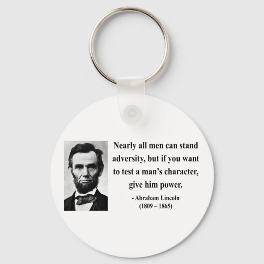 Abraham Lincoln Quote 6b Sleutelhanger (Voorkant)