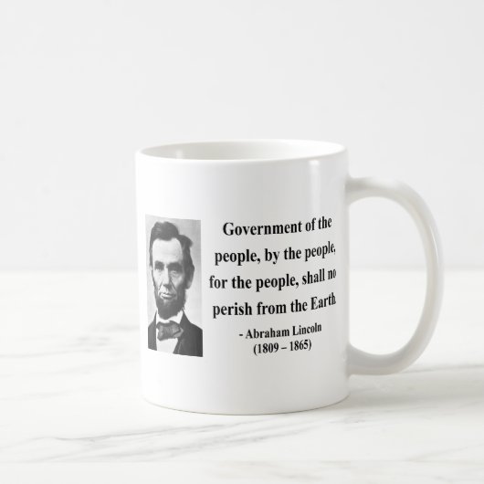 Abraham Lincoln Quote 7b Koffiemok (Rechts)