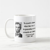 Abraham Lincoln Quote 8b Koffiemok (Links)
