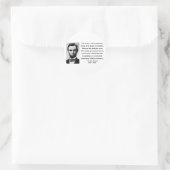 Abraham Lincoln Quote 9b Ronde Sticker (Tas)