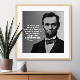 Abraham Lincoln Quote - Adres Gettysburg Poster