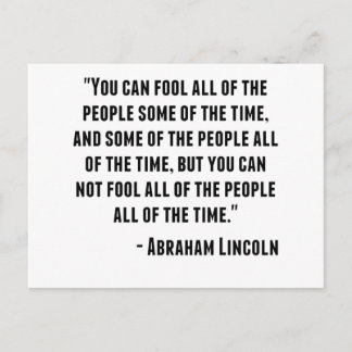 Abraham Lincoln Quote Briefkaart