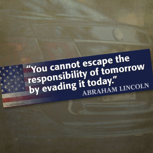 Abraham Lincoln Quote Bumpersticker