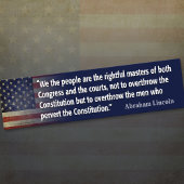 Abraham Lincoln Quote Bumpersticker