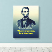 Abraham Lincoln Quote Canvas Afdruk (Insitu (Houten vloer))