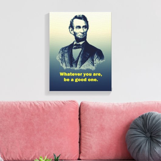 Abraham Lincoln Quote Canvas Afdruk (Insitu (Woonkamer))