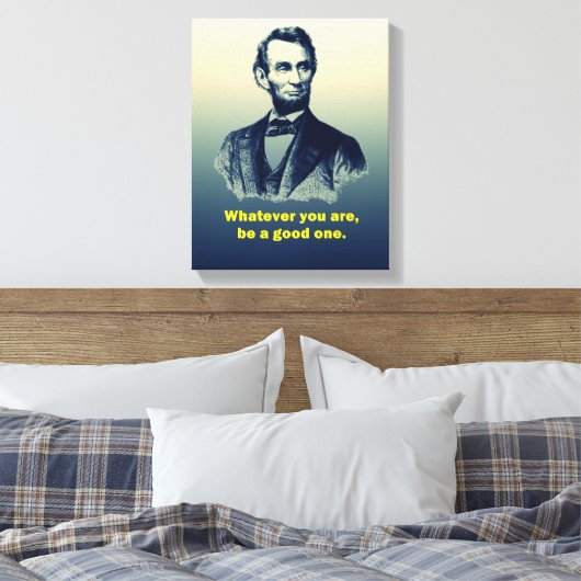 Abraham Lincoln Quote Canvas Afdruk (Insitu (Slaapkamer))