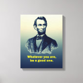 Abraham Lincoln Quote Canvas Afdruk (Voorkant)