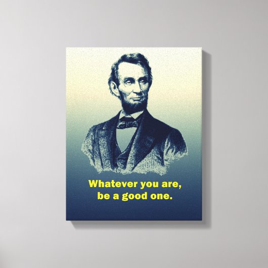 Abraham Lincoln Quote Canvas Afdruk (Voorkant)