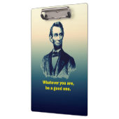 Abraham Lincoln Quote Klembord (Links)