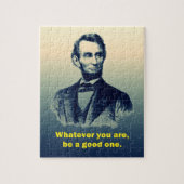 Abraham Lincoln Quote Legpuzzel (Verticaal)