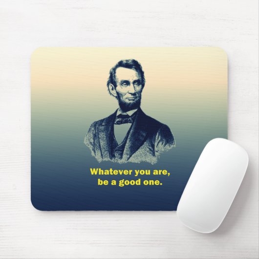 Abraham Lincoln Quote Muismat (Met muis)