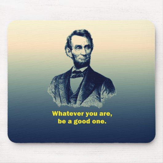 Abraham Lincoln Quote Muismat (Voorkant)