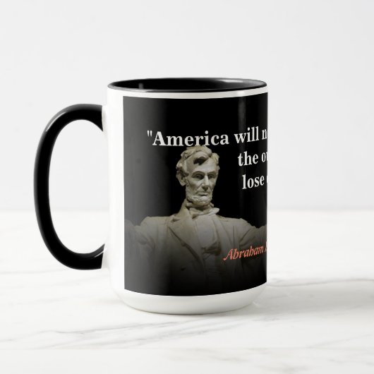 Abraham Lincoln Quote over de vernietiging van Ame Mok (Links)