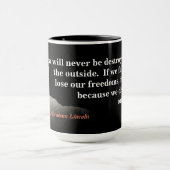 Abraham Lincoln Quote over de vernietiging van Ame Mok (Midden)