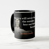 Abraham Lincoln Quote over de vernietiging van Ame Mok (Voorkant links)
