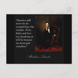 Abraham Lincoln Quote & Portrait Briefkaart