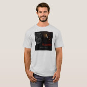 Abraham Lincoln Quote & Portrait T-shirt (Voorkant volledig)
