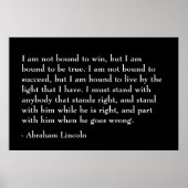 Abraham Lincoln Quote Poster (Voorkant)