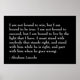 Abraham Lincoln Quote Poster