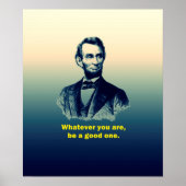Abraham Lincoln Quote Poster (Voorkant)